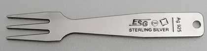 Silberne Pommesgabeln
